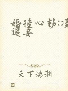 婚后心动:凌总追妻