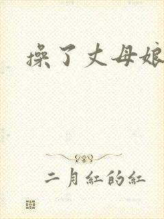 操了丈母娘小说