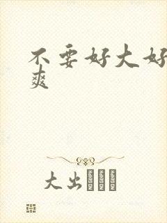 不要好大好硬好爽