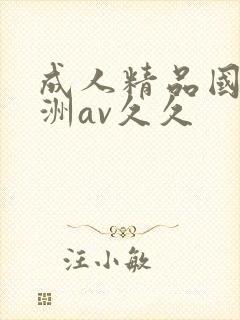 成人精品国产亚洲av久久