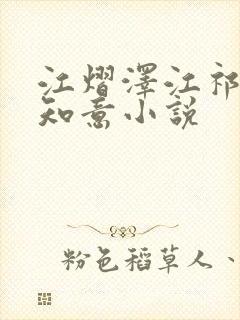 江熠泽江祁安沈知意小说