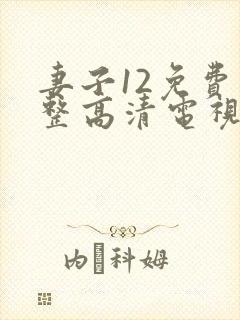 妻子12免费完整高清电视剧在线观看