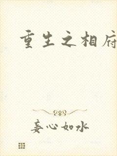 重生之相府嫡妃