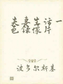 夫妻生活一级黄色录像片