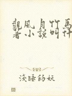 观风月竹马篇原著小说叫什么名字