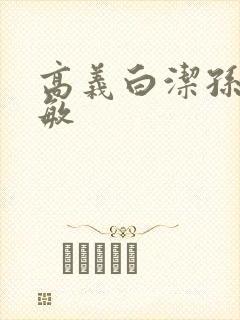 高义白洁孙倩赵敏封面