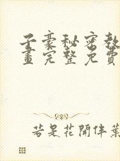 子豪秘密教学漫画完整免费封面