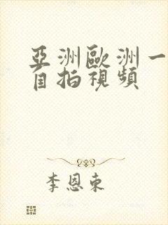 亚洲欧洲一区不自拍视频