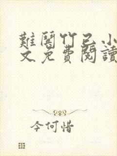 难哄竹已小说全文免费阅读无删减