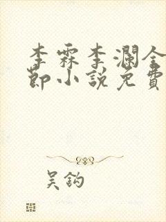 李霖李澜全部章节小说免费阅读笔趣阁封面