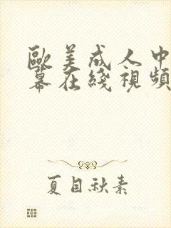 欧美成人中文字幕在线视频