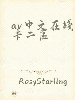 av中文在线不卡二区封面