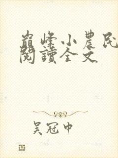 巅峰小农民免费阅读全文