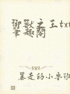 御兽之王txt笔趣阁封面
