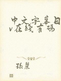 中文字幕日韩av在线有码封面