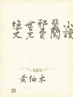 绝世邪医小说全文免费阅读全文