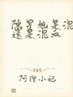 陈星旭是混血儿还是混血封面