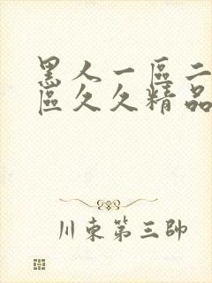 黑人一区二区三区久久精品