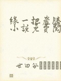 缘一把岩胜上哭小说免费阅读全文无