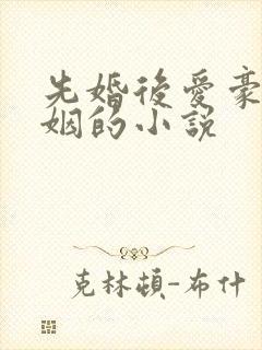 先婚后爱豪门联姻的小说