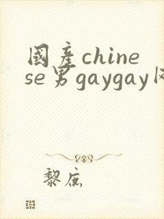 国产chinese男gaygay网站封面