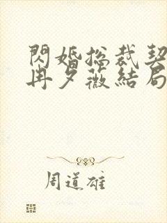 闪婚总裁契约妻冉夕薇结局