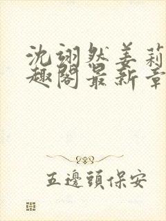 沈翊然姜莉妤笔趣阁最新章节