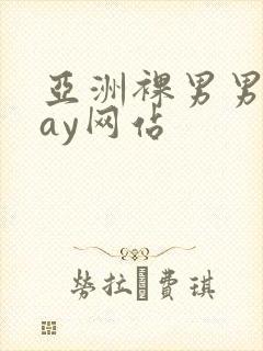 亚洲裸男男同gay网站