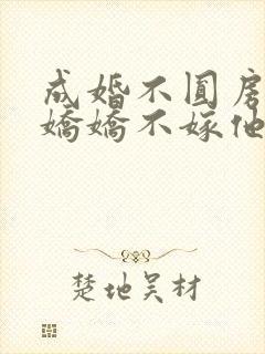 成婚不圆房重生娇娇不嫁他急了免费全文阅读封面