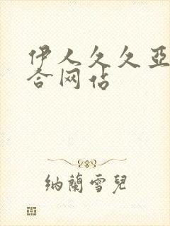 伊人久久亚洲综合网站封面