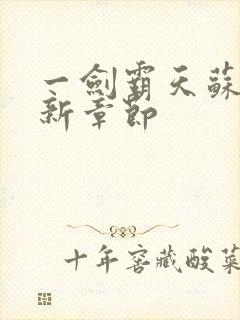 一剑霸天苏信最新章节