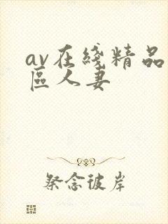av在线精品一区人妻
