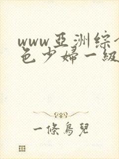 www亚洲综合色少妇一级av