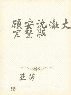 顾安沈澈大结局完整版