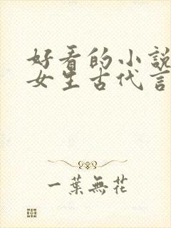 好看的小说推荐女生古代言情