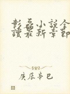 彭磊小说全文阅读最新章节更新时间