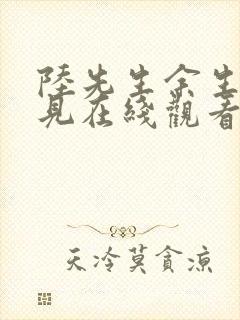 陆先生余生不再见在线观看