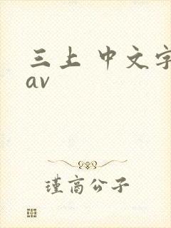 三上 中文字幕av