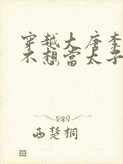 穿越大唐李承乾不想当太子的小说