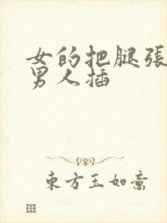 女的把腿张开给男人插