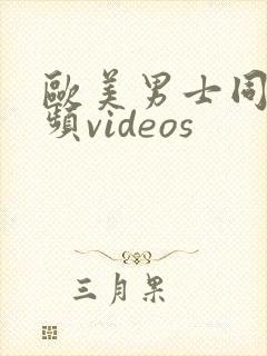 欧美男士同性视频videos