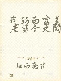 我的白富美总裁老婆全文阅读封面