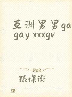 亚洲男男gay gay xxxgv