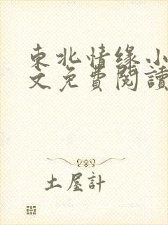 东北情缘小说全文免费阅读最新章节