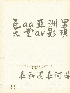 色aa亚洲男人天堂av影视av
