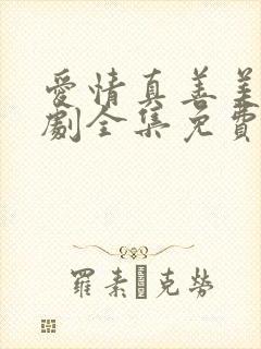 爱情真善美电视剧全集免费观看高清