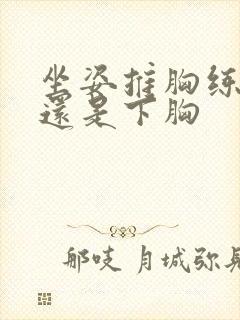 坐姿推胸练上胸还是下胸