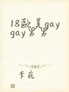 18欧美gaygay男男