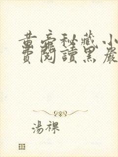 黄帝秘藏小说免费阅读黑岩网