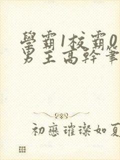 学霸1校霸0双男主高干笔趣阁